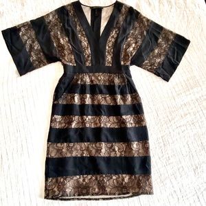 BCBG lace kimono cocktail dress